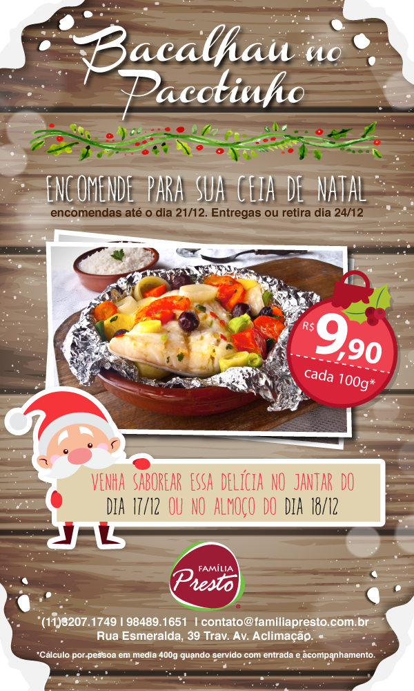 Bacalhau no Pacotinho Família Presto